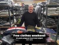 Free clothes weekend