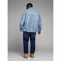 Jeansskjorta SHERIDAN Ljusblå långärm