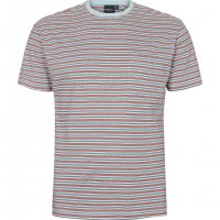T-shirt North 56°4 striped yarndyed Light blue