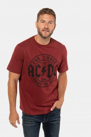 T-shirt AC/DC Large print 268 JP1880 Röd