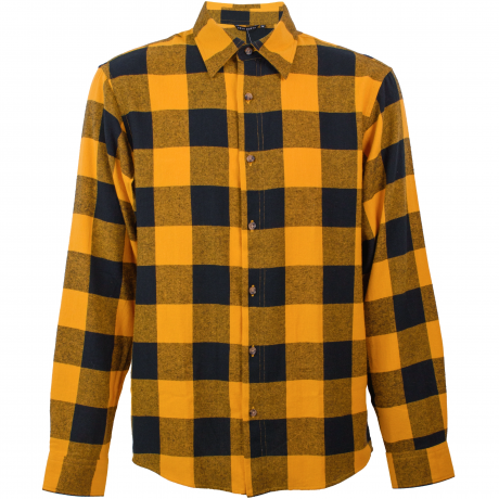 Flanellskjorta True North Mustard Comb
