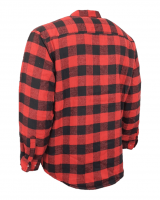 Fodrad flanellskjorta Woodstock Röd