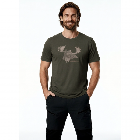 T-shirt Älg Mörkgrön