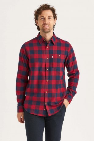 Flanellskjorta ERLA 48 Plum