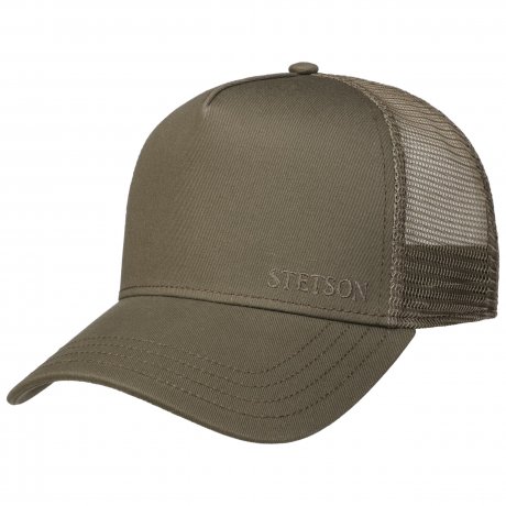 Trucker Cap STETSON Cotton Oliv