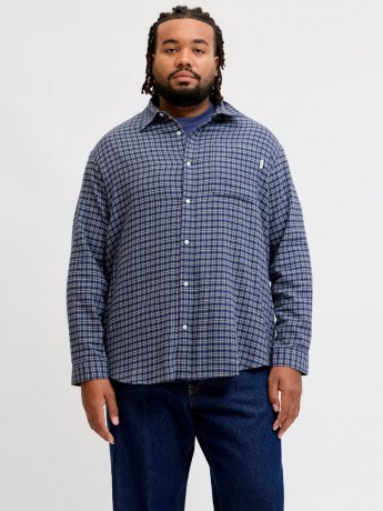 Flanellskjorta FREDERIKSBERG Crown Blue
