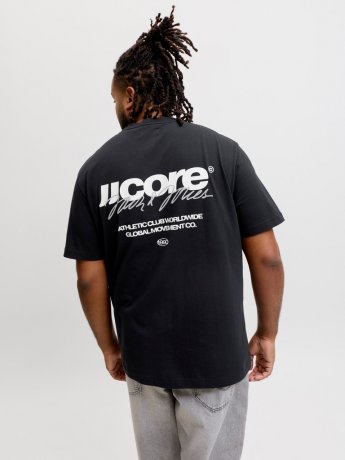T-shirt CLUB BACK SCRIPT Svart