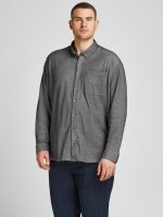 Långärmad skjorta PIQUE Grey melange