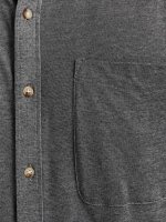 Långärmad skjorta PIQUE Grey melange