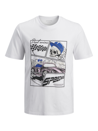 T-shirt TRACK SKULL Bright White