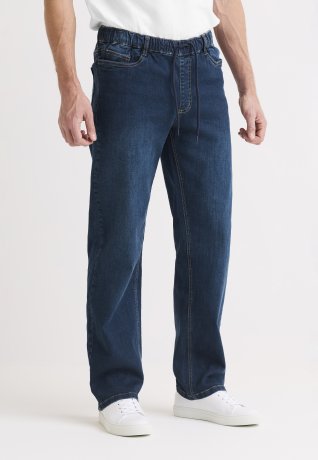 Stretchiga Joggerjeans Daniel blå