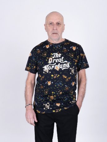T-shirt Norrland Wordmark Landskap Svart