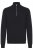 Stickad tröja halfzip BLEND 0551 Black beauty