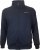 Zip-tröja med krage MARINE 452 svart
