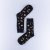 Bomullsstrumpa SQRTN ICONS BLACK