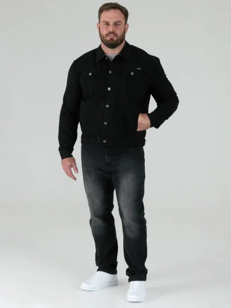 Jeansjacka Trucker Svart