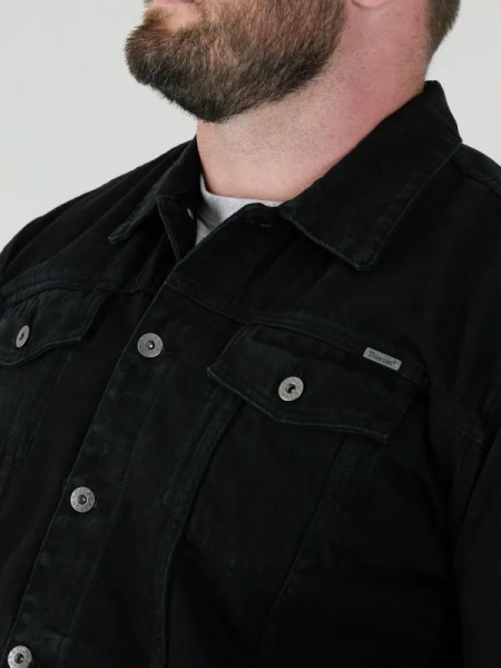 Jeansjacka Trucker Svart