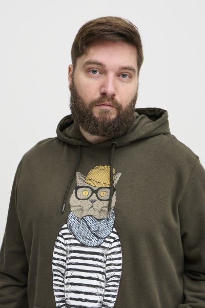 Huvtröja BLEND 6924 Forest Night