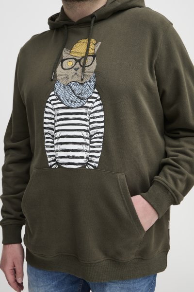 Huvtröja BLEND 6924 Forest Night