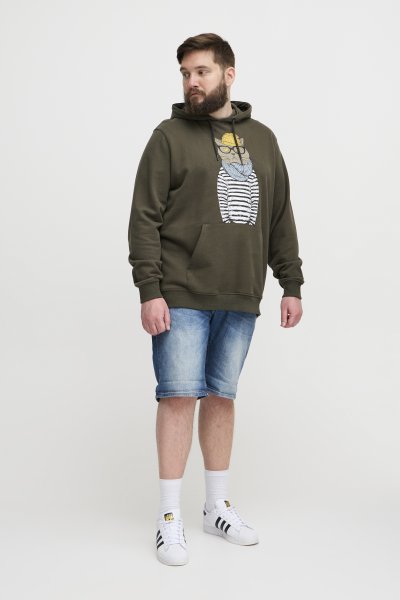 Huvtröja BLEND 6924 Forest Night