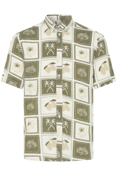 Viskosskjorta BLEND 1160 Dusty Olive