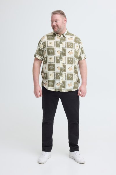 Viskosskjorta BLEND 1160 Dusty Olive