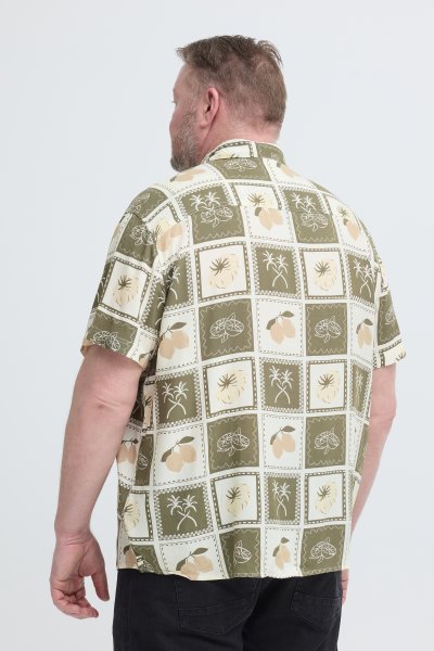 Viskosskjorta BLEND 1160 Dusty Olive