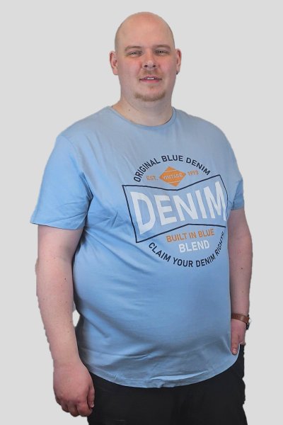 T-shirt BLEND 5301 dusty blue