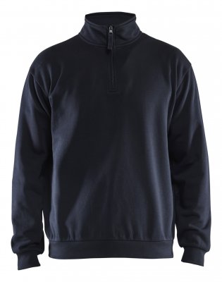 Sweatshirt Half-zip Blåkläder Mörk marinblå