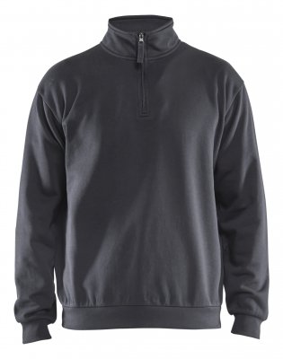 Sweatshirt Half-zip Blåkläder Grå