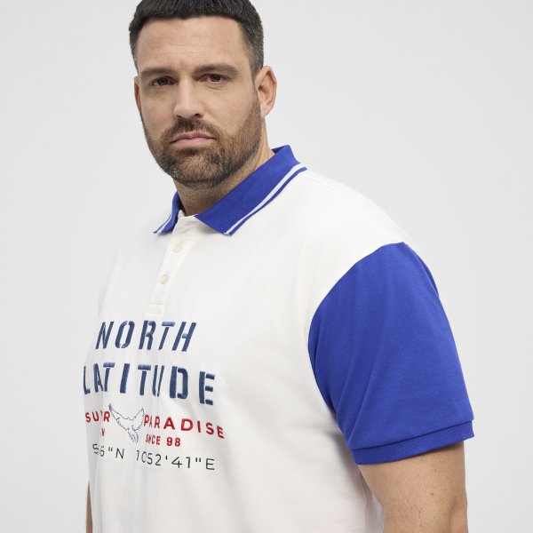 Pikétröja NORTH LATITUDE 118 Vit