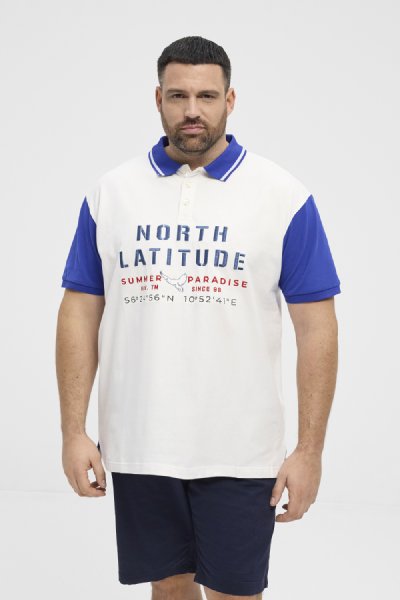 Pikétröja NORTH LATITUDE 118 Vit