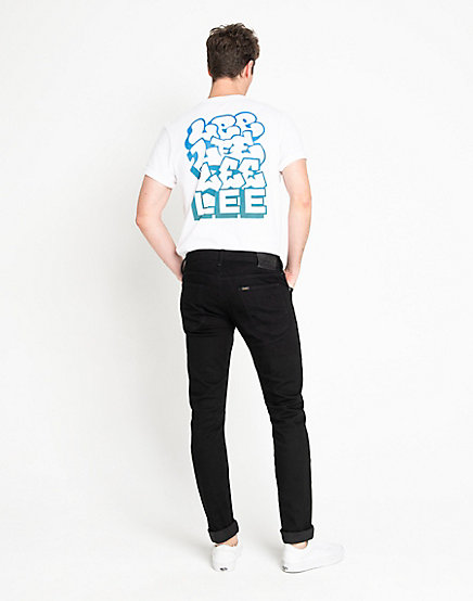 Jeans LEE Luke clean black 36" längd