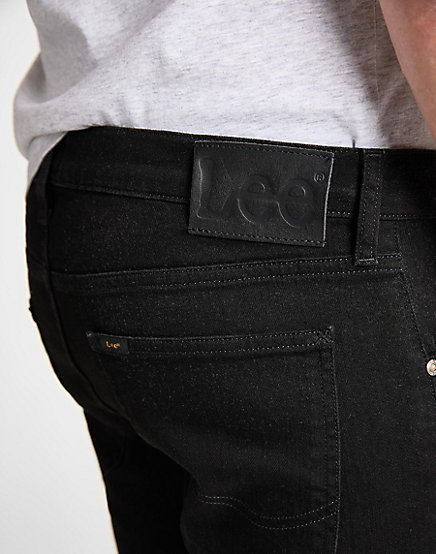 Jeans LEE Luke clean black 36" längd
