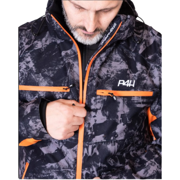 Jaktjacka Herr Camouflage P4H, Hunters Elite Jacket, Black Camo