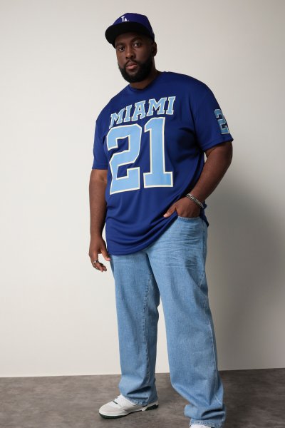 T-shirt 'Miami 21' STHUGE Blå