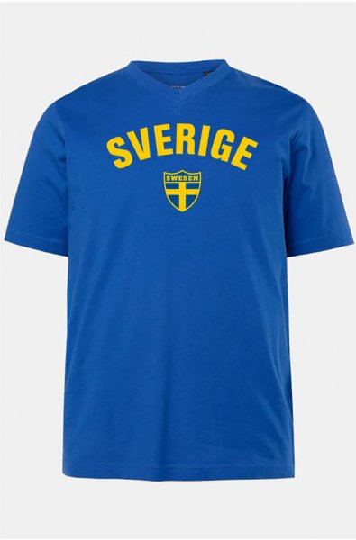 blå supporter t-shirt