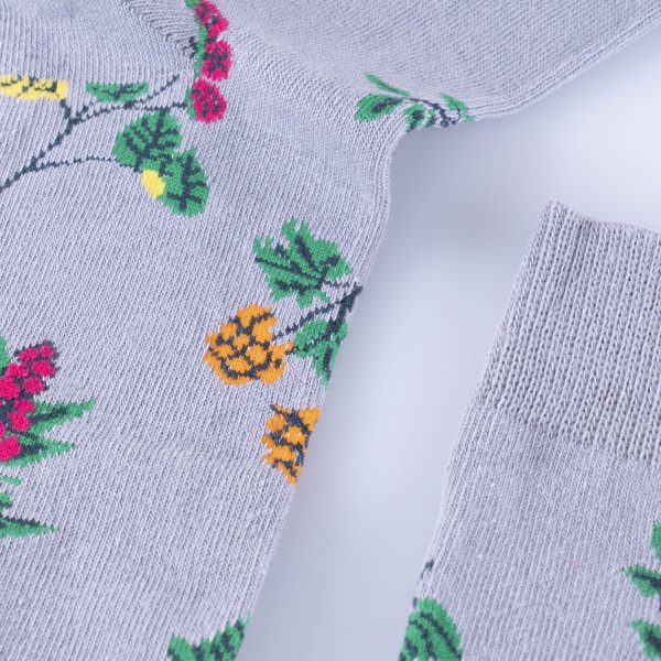 Bomullsstrumpa SQRTN BERRY GREY