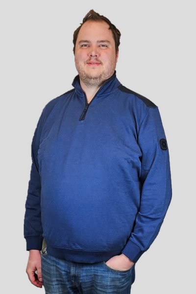 Half-zip CASAMODA 7500 Sargasso sea