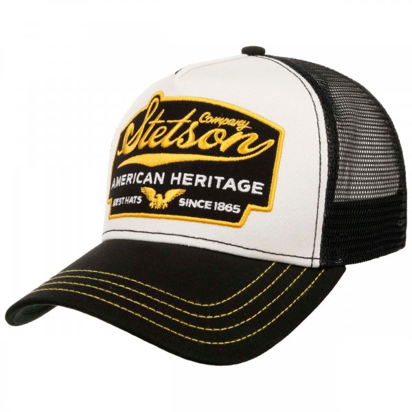 Trucker Cap STETSON American Heritage Svart/Vit