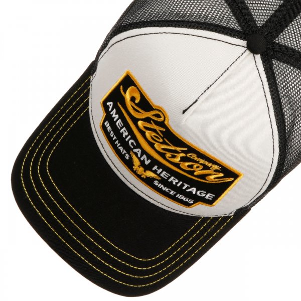 Trucker Cap STETSON American Heritage Svart/Vit