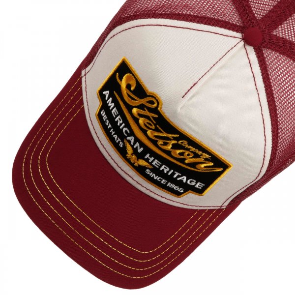 Trucker Cap STETSON American Heritage Röd/vit