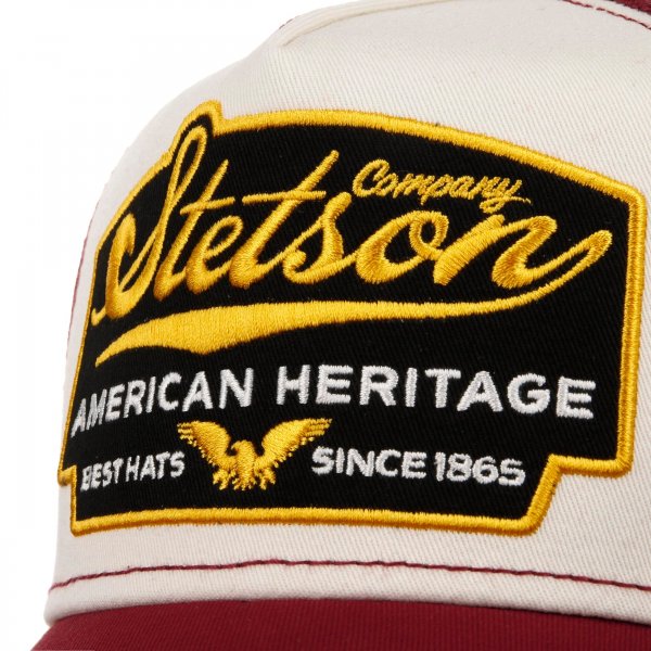 Trucker Cap STETSON American Heritage Röd/vit
