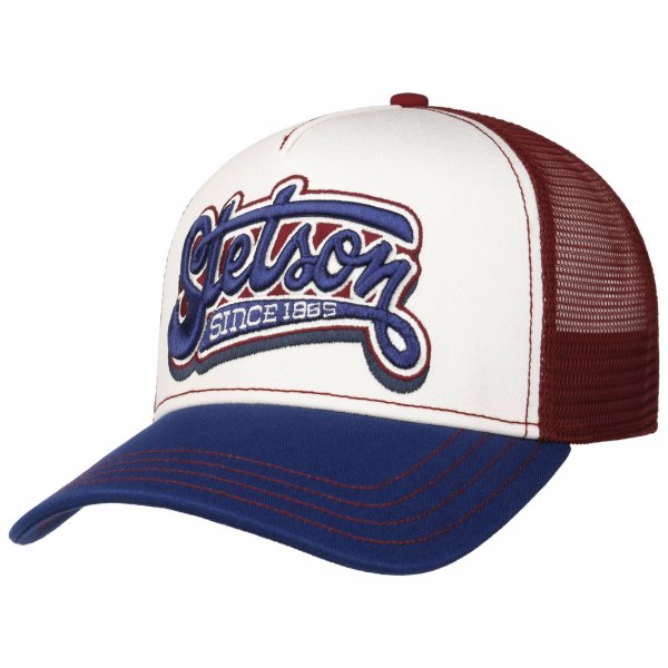 Trucker Cap STETSON Lettering Blå/röd