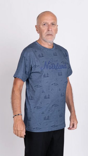 T-shirt Great Norrland Steam Indigo Blue