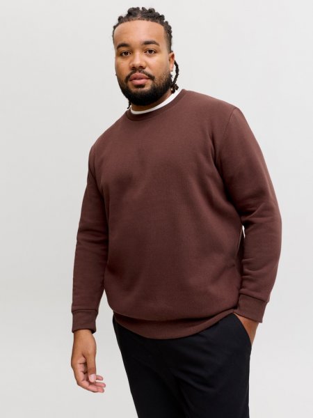 Tröja BRADLEY Crew neck Bitter Chocolate