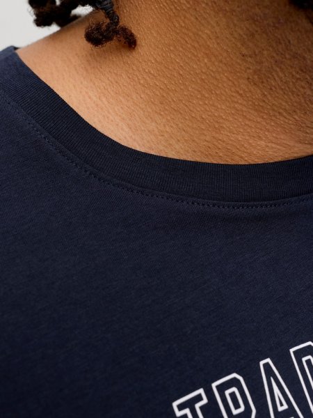 T-shirt LOGO 2 COL AW26 Navy Blazer