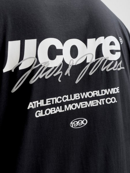 T-shirt CLUB BACK SCRIPT Svart