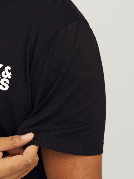 T-shirt Corp LOGO 505 Svart Small White Print