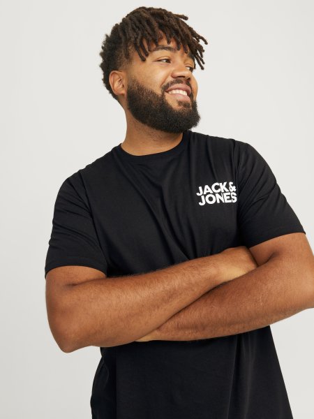 T-shirt Corp LOGO 505 Svart Small White Print